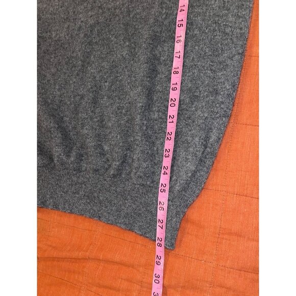 Zara Origins Gray  !00% Cashmere  Crewneck Soft   Pullover Men's Sweater Size M - Picture 7 of 8